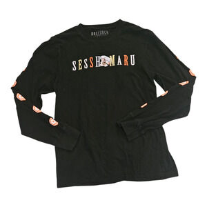 Box Lunch Small Black Long Sleeve Inuyasha T-Shirt